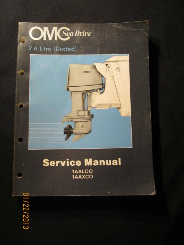 1984 omc sea drive service repair shop manual 2.6l ducted 1aalco 1aaxco 84