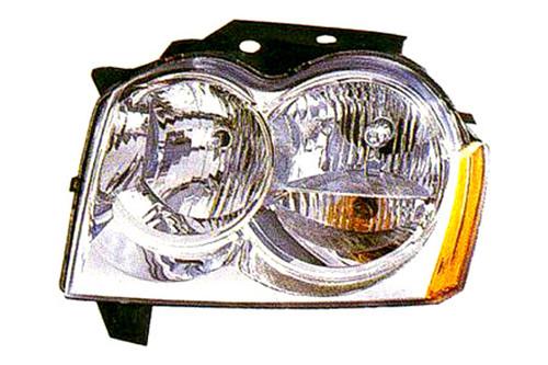 Replace ch2503160c - 05-07 jeep grand cherokee front rh headlight lens housing