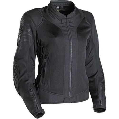 Scorpion nip tuck womens mesh textile jacket black lg