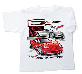 Corvette c-6  14/16 kids shirt  muscle car  