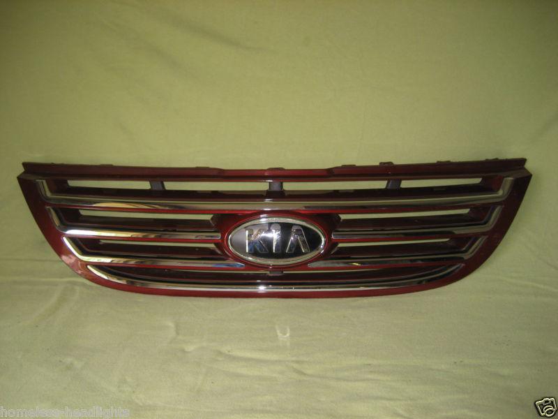 *07 08 09 kia spectra oem upper grille grill factory used  red