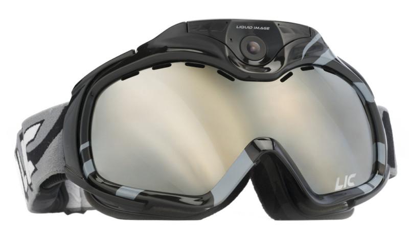 Liquid image apex series hd video/12mp photo snow goggles plus wi-fi - black -