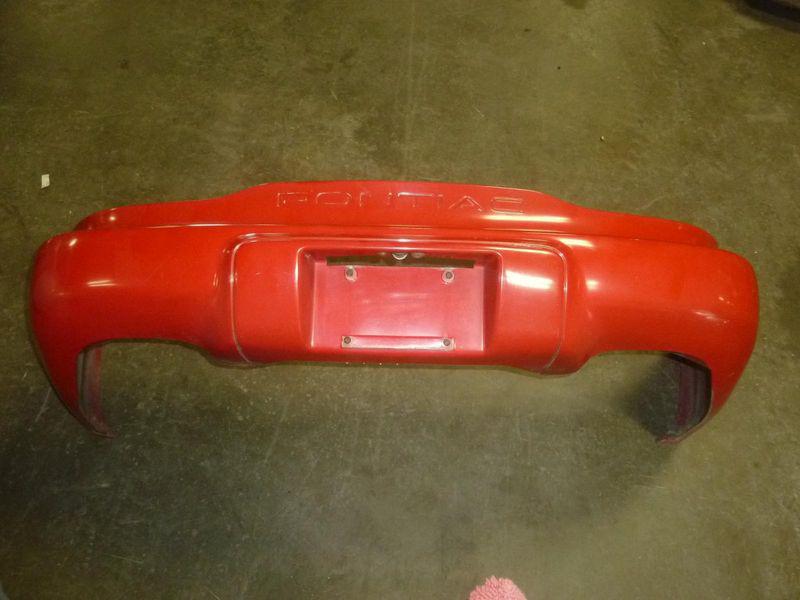 93-02 firebird trans am bright red 8774 rear bumper cover endw/o sport package