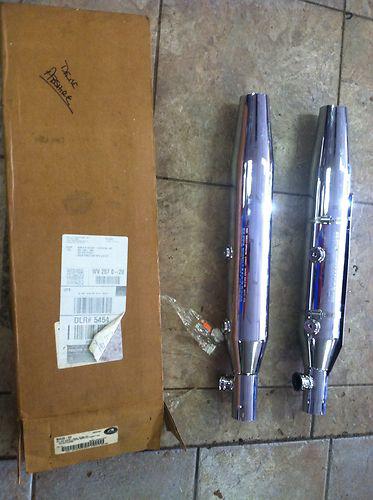 Harley davidson shorty dual exhaust system for softail 2000 + models