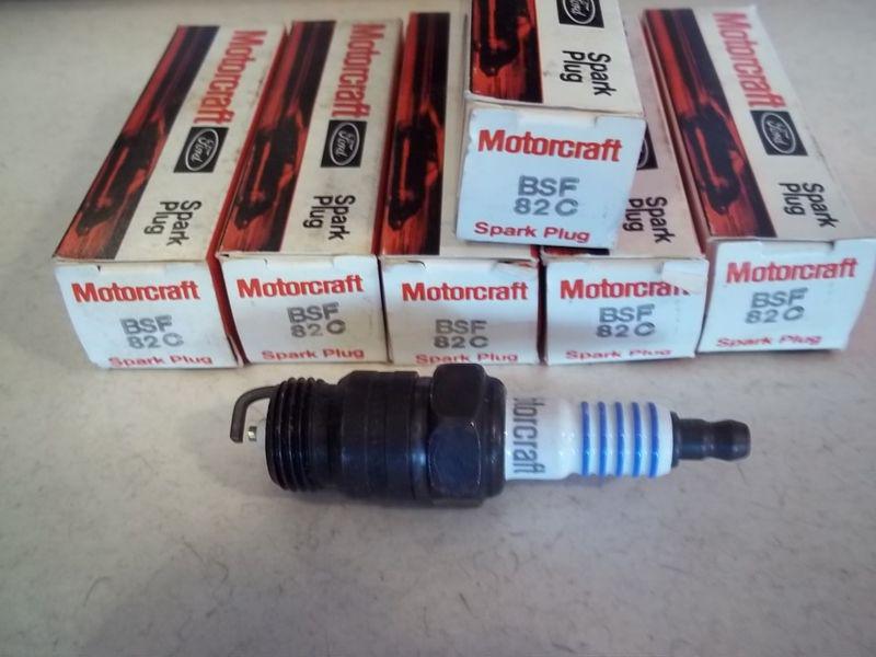 6 new genuine ford bsf82c motorcraft  spark plugs for 1955-62 y block