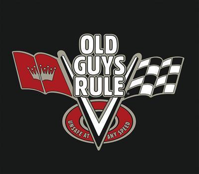 Old guys rule t-shirt cotton black old  guys rule unsafe logo men's x-large each