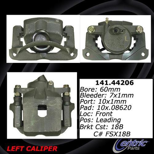 Centric 141.44206 front brake caliper-premium semi-loaded caliper