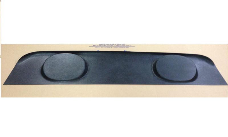1969-1970 mustang coupe package tray with speaker provisions, abs plastic