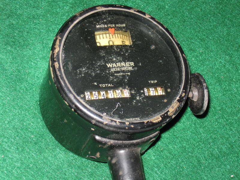 Antique warner auto meter number h speedometer for antique racing car 
