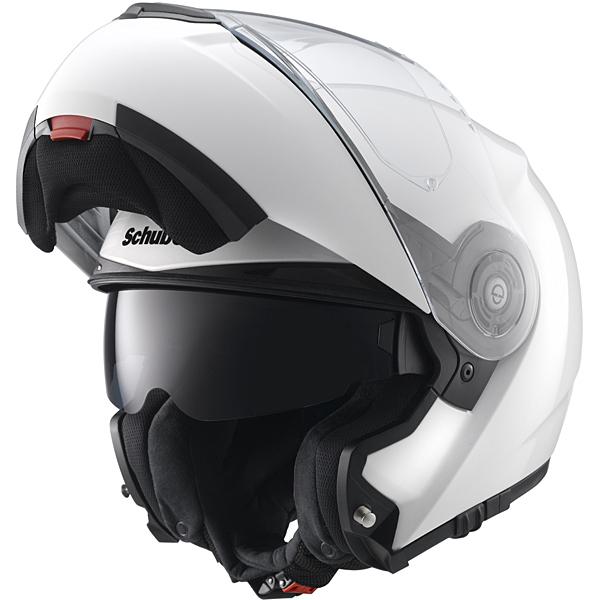 Schuberth c3 pro flip-up helmet gloss white size xl 7 5/8 61 dot approved
