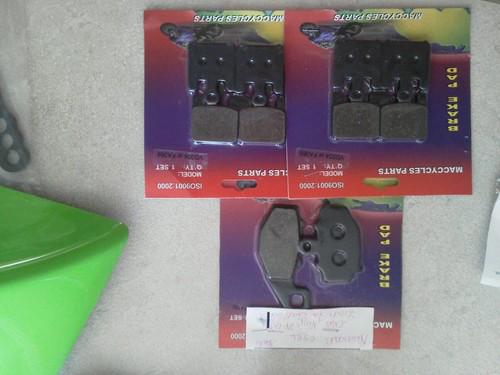 Brake pads for a 03-06 zx6r and zx6rr