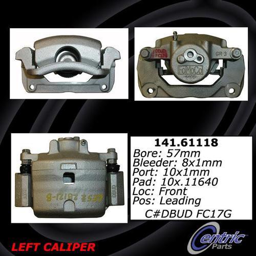 Centric 141.61118 front brake caliper-premium semi-loaded caliper-preferred