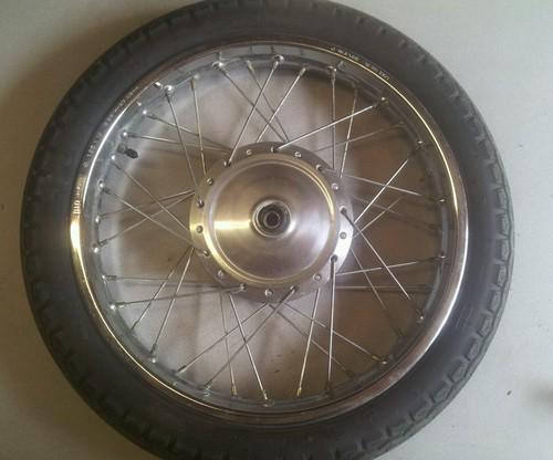 91 honda nighthawk cb 250 - front wheel brake drum tire - great shape!!