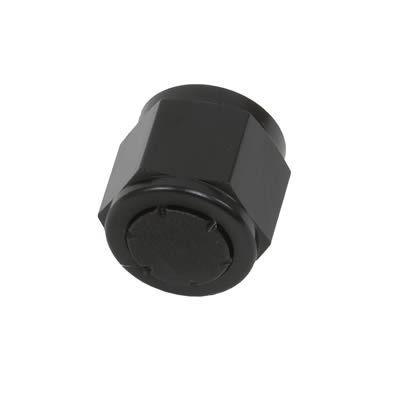 Russell 661983 adapter fitting flare cap black -10an
