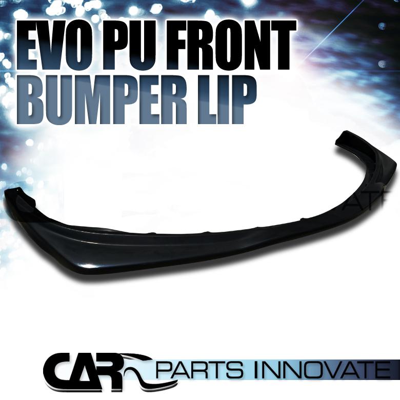 03-05 lancer evolution evo 8 viii front bumper lip sport spoiler black