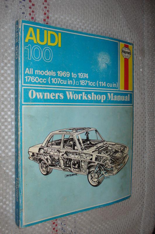1969-1974 audi 100 service manual shop book haynes repair 1970 1971 1972 1973