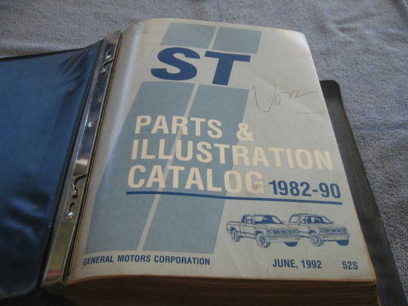 1982 1990 chevrolet s 10 parts and illistration catalogue