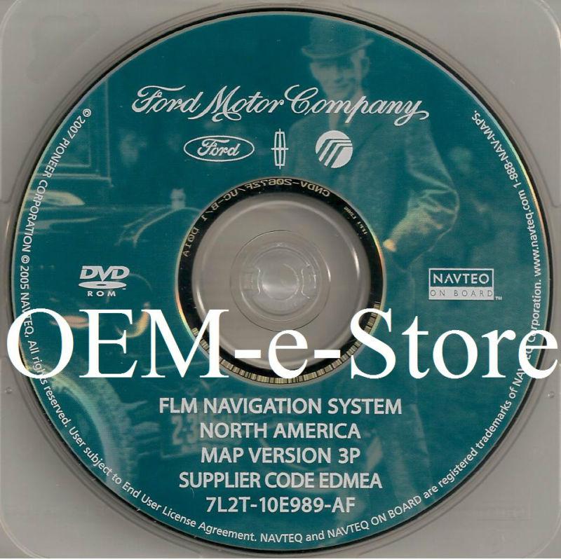 Genuine 2006 2007 ford five hundred freestyle sel limited navigation dvd map 3p