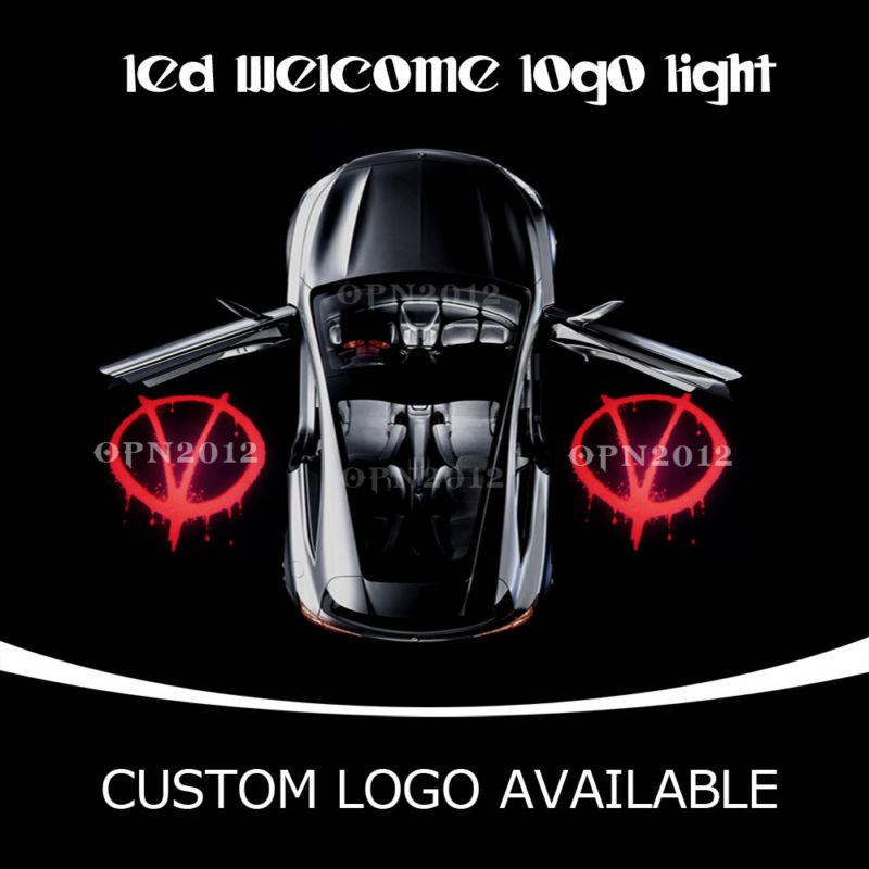 Car door welcome v for vendetta logo laser projector ghost shadow led light