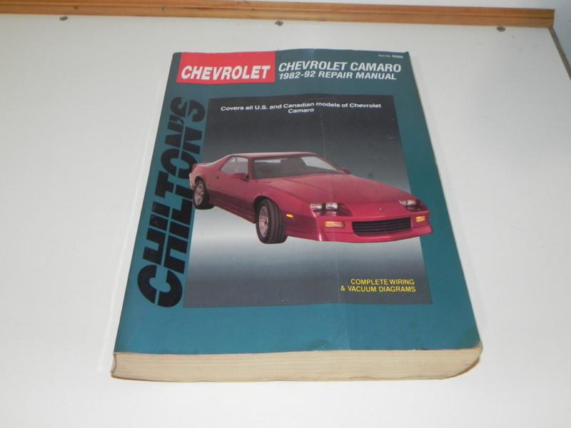 Used camaro manual 1982-1992 chilton  complete wiring and vacuum diagrams
