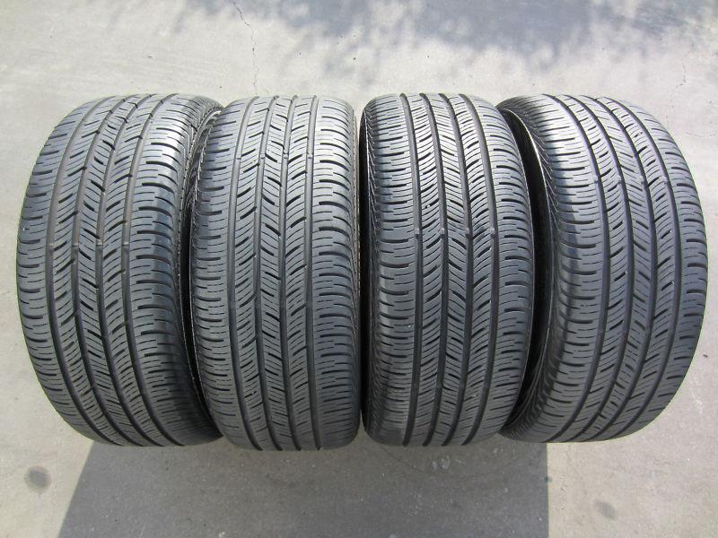 4 used tires bmw 225/45/17 , 225/45r17 continental conti pro contact ssr 70%