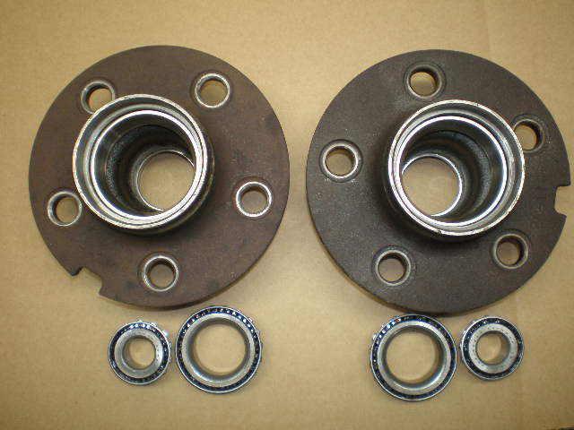 641/2-67 ford v8 front wheel hubs with wheel bearings