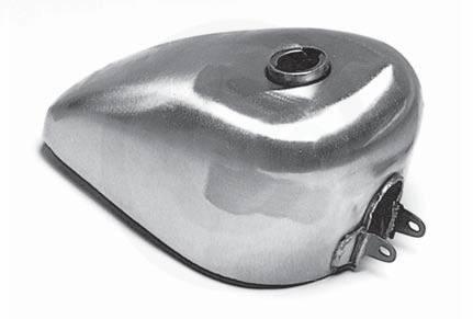 Raw steel 3.1 gallon king gas fuel tank for harley sportster xl 55-78 19639 