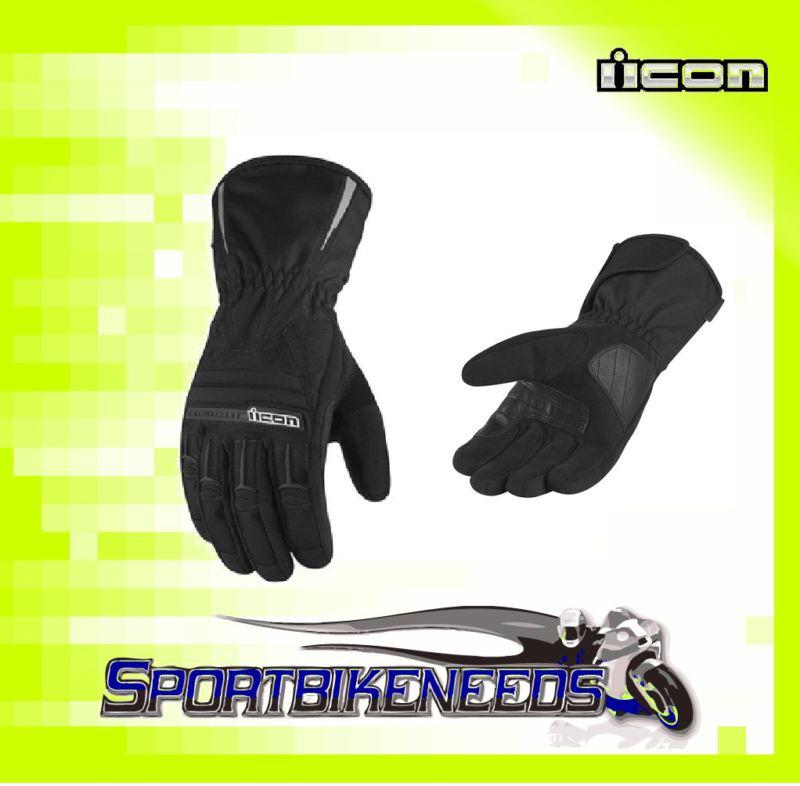 Icon pdx waterproof glove black size 4xl xxxxl