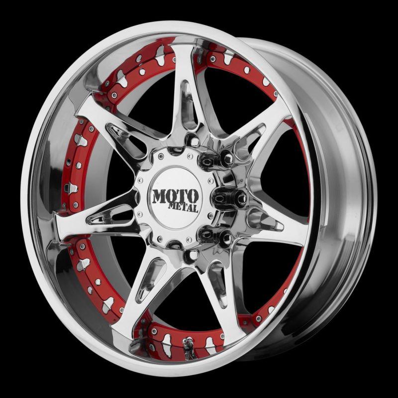 Moto metal mo96121080224n mo961 wheel 20" x 10" chrome 8x6.5