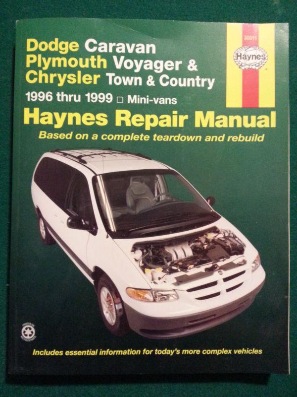 Dodge caravan plymouth voyager & chrysler town & country haynes repair manual