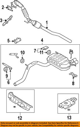 Audi oem 1k0253141h exhaust clamp/exhaust system parts