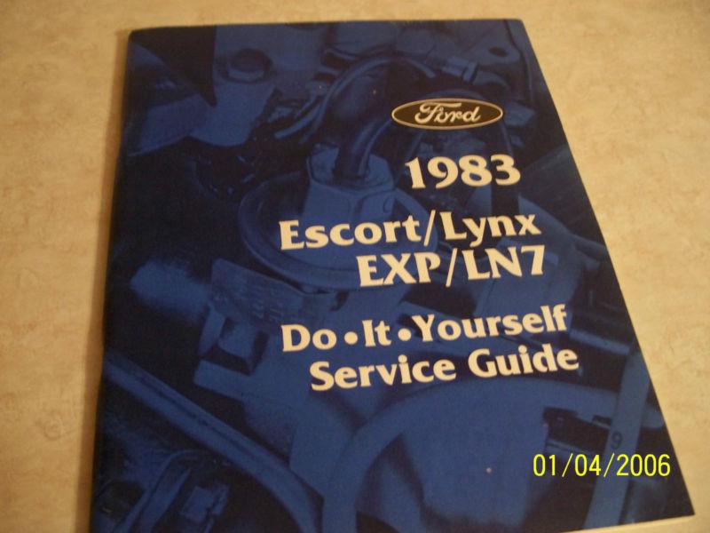 1983 ford escort/lynx service manual