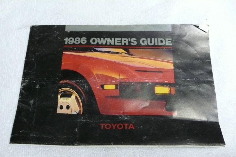 1986 toyota corolla gt-s owners manual guide 