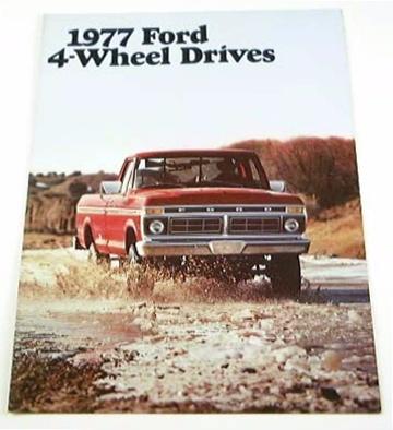 1977 77 ford 4wd 4x4 truck brochure pickup f250 f150 