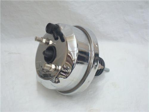 1 day sale! universal 7" chrome street rod  power brake booster ford chevy +