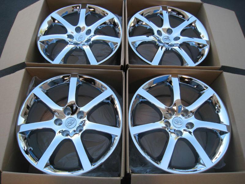 18" infiniti g35 factory oem chrome wheels maxima altima q45 m35 16 17 18 19 20 