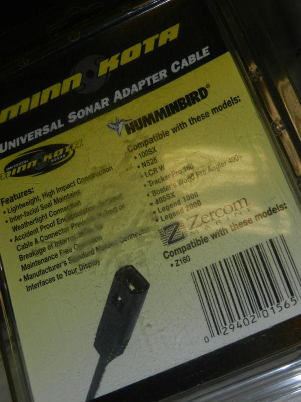 Minn kota mkr-us-4 universal sonar adapter cable new humminbird 3-pin legend 