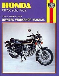 Haynes service manual for honda cb750, '69-'79
