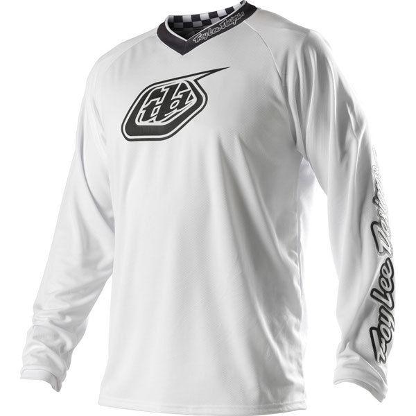 White l troy lee designs gp whiteout youth jersey 2013 model