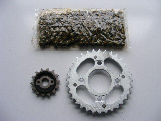 New chain w/ front & rear sprockets for wildfire cb250 street bike free shipping