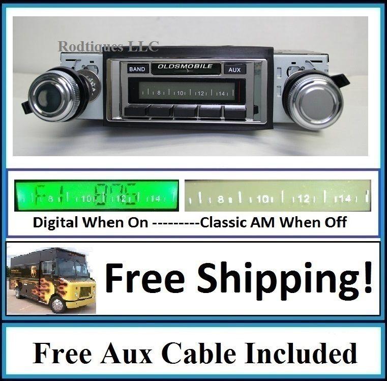 1962-1963 cutlass/f85 radio w/ free aux cable + 230 stereo free shipping **