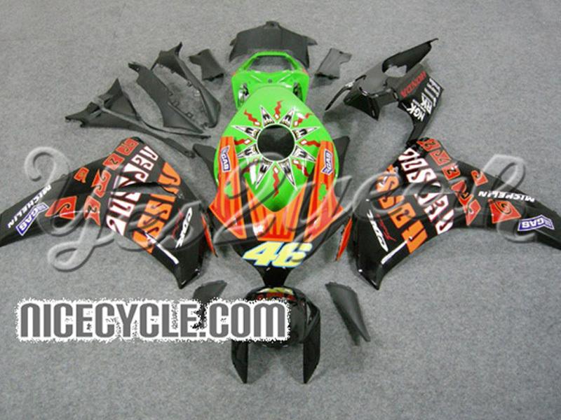 Injection molded fit fireblade cbr1000rr 08-11 repsol green fairing zh143