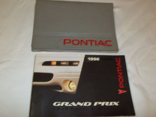 1996 pontiac grand prix owner&#039;s manual 2/pc.set &amp; gray pontiac factory case