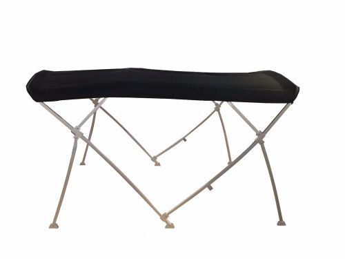 Pontoon bimini top  8&#039; long - sunbrella - 1&#034; curved frame metal fittings