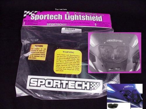 Sportech headlight cover lightshield yahama srx snowmobile racing 50427010 black