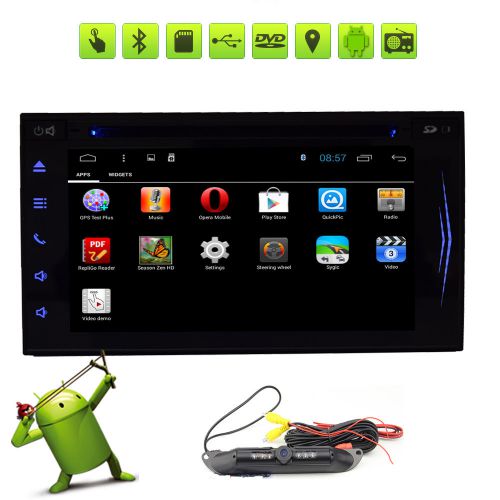 7&#034; android 4.4 double 2din car dvd player gps stereo bt wifi radio+backup camera
