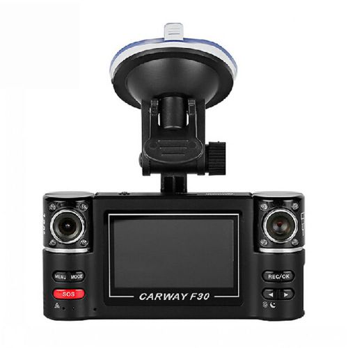 New 2.7 inch hd 1080p dual lens car dvr night vision rear view camera recorder