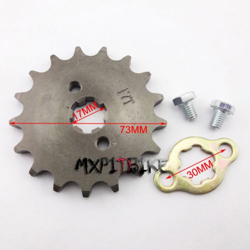Atv dirt engine gear front drive chain sprocket chinese pit bike quad 428mm 17mm