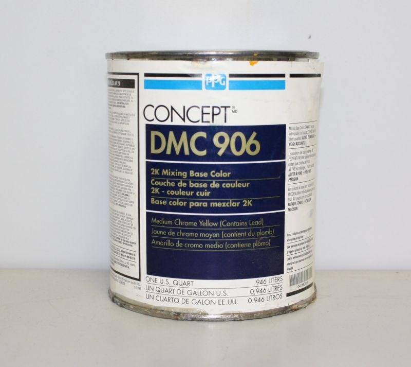 Ppg concept dmc 906 medium chrome yellow 2k mixing base toner paint toner qt