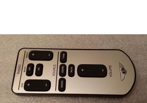 Bentley music media rear entertainment system remote control